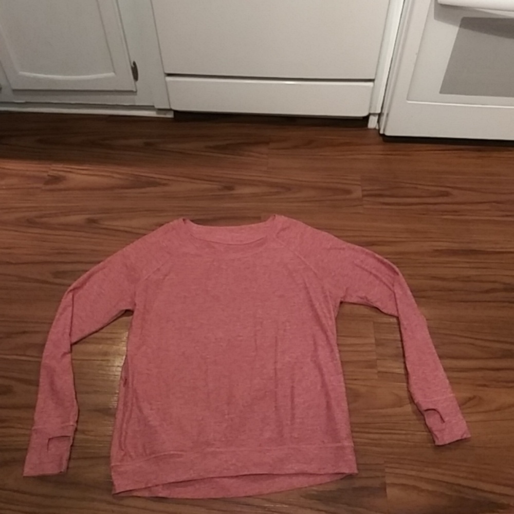 Woman's OISELLE Pink Pullover Sweatshirt Top 6 Med